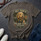 Goldendoodle "Got Your 6" T-Shirt — Golden Curl Division — Comfort Colors 1717