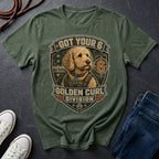 Goldendoodle "Got Your 6" T-Shirt — Golden Curl Division — Comfort Colors 1717