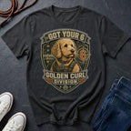 Goldendoodle "Got Your 6" T-Shirt — Golden Curl Division — Comfort Colors 1717
