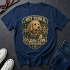 Goldendoodle "Got Your 6" T-Shirt — Golden Curl Division — Comfort Colors 1717