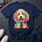 Labradoodle Graphic Pop Art Shirt — Bold Colorful Dog Portrait Tee — Comfort Colors 1717