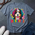 Bernedoodle Pop Art Shirt — Bold & Beautiful Bernedoodle — Comfort Colors 1717