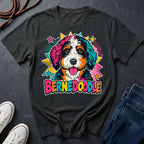 Bernedoodle Pop Art Shirt — Bold & Beautiful Bernedoodle — Comfort Colors 1717
