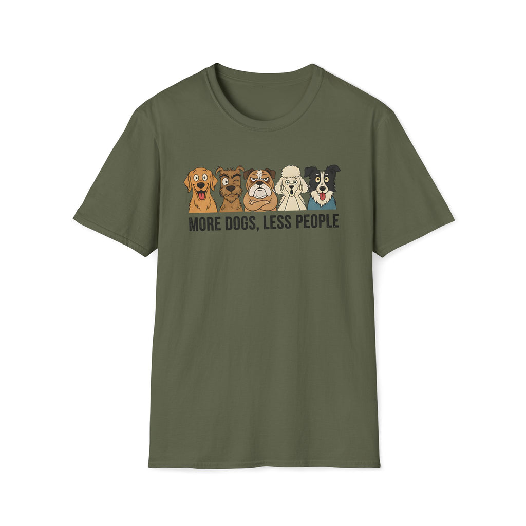 More Dogs, Less People T-Shirt