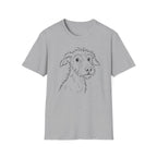 Cute Puppy Line Art T-Shirt