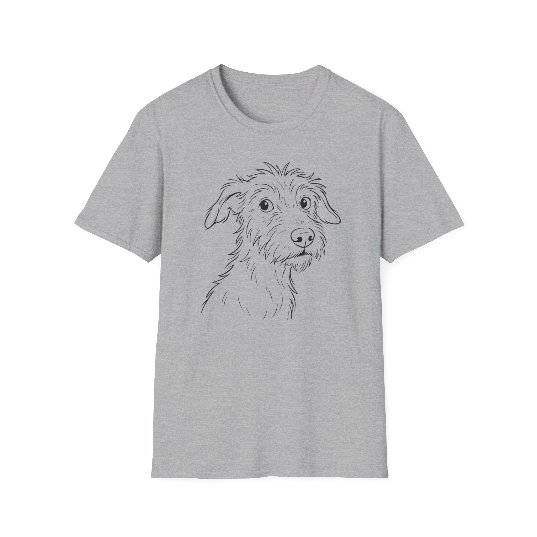 Cute Puppy Line Art T-Shirt