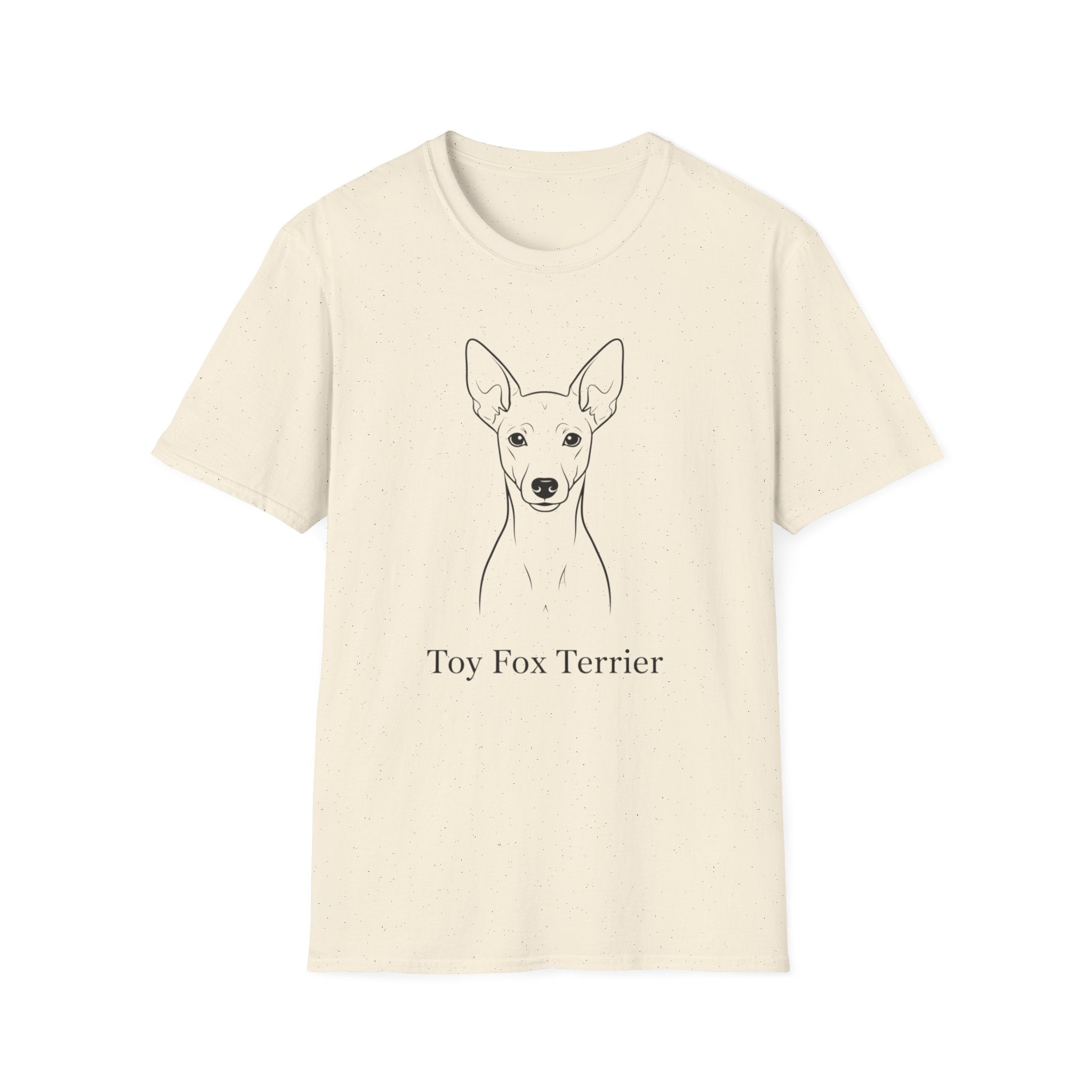 Toy Fox Terrier Line Art T-Shirt