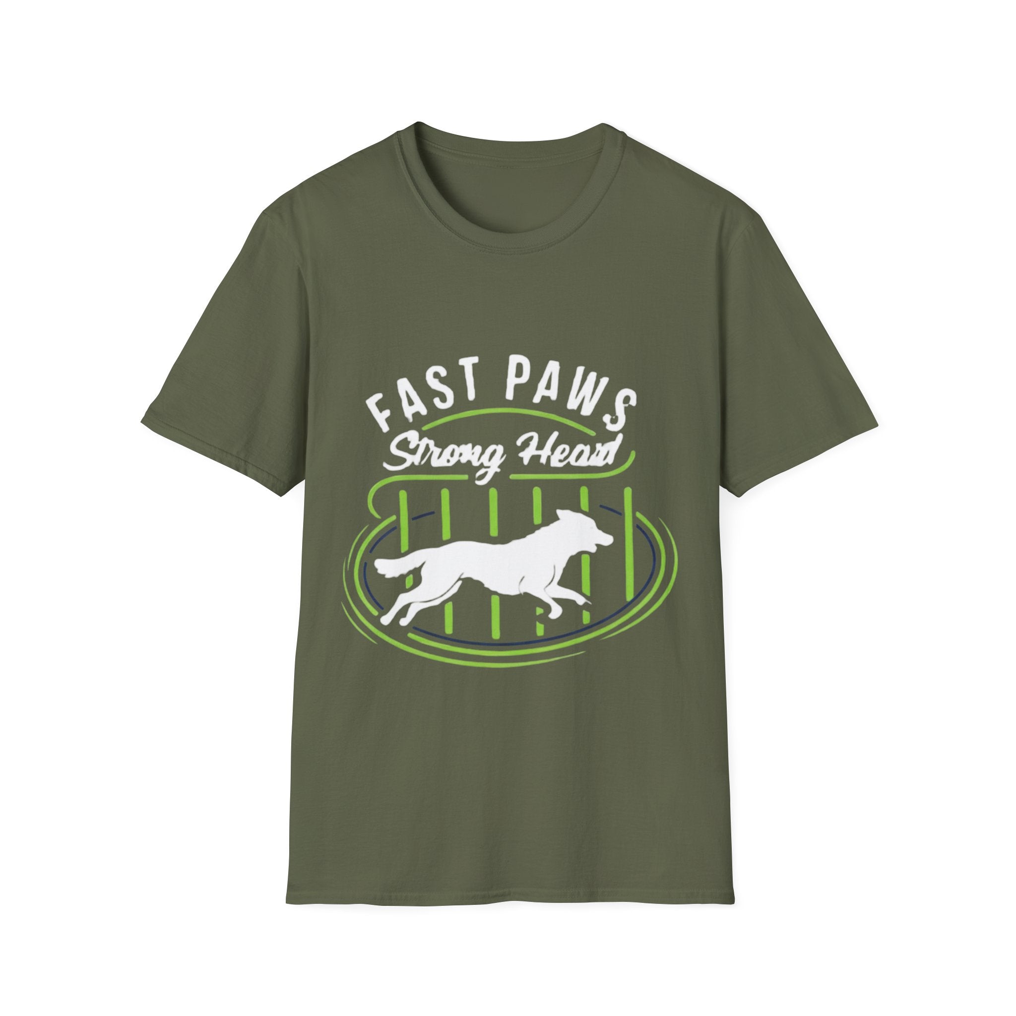 Fast Paws Strong Heart Dog T-Shirt
