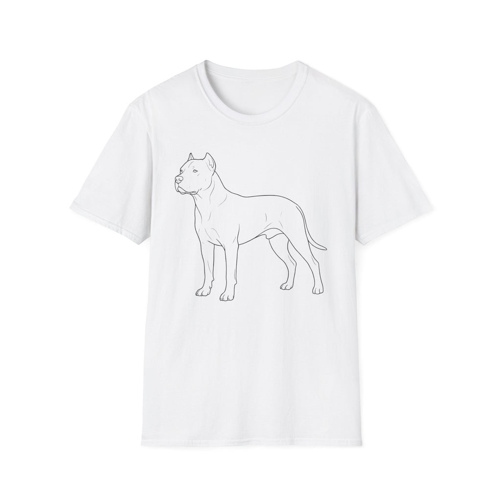 Dogo Argentino Line Art T-Shirt