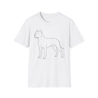 Dogo Argentino Line Art T-Shirt