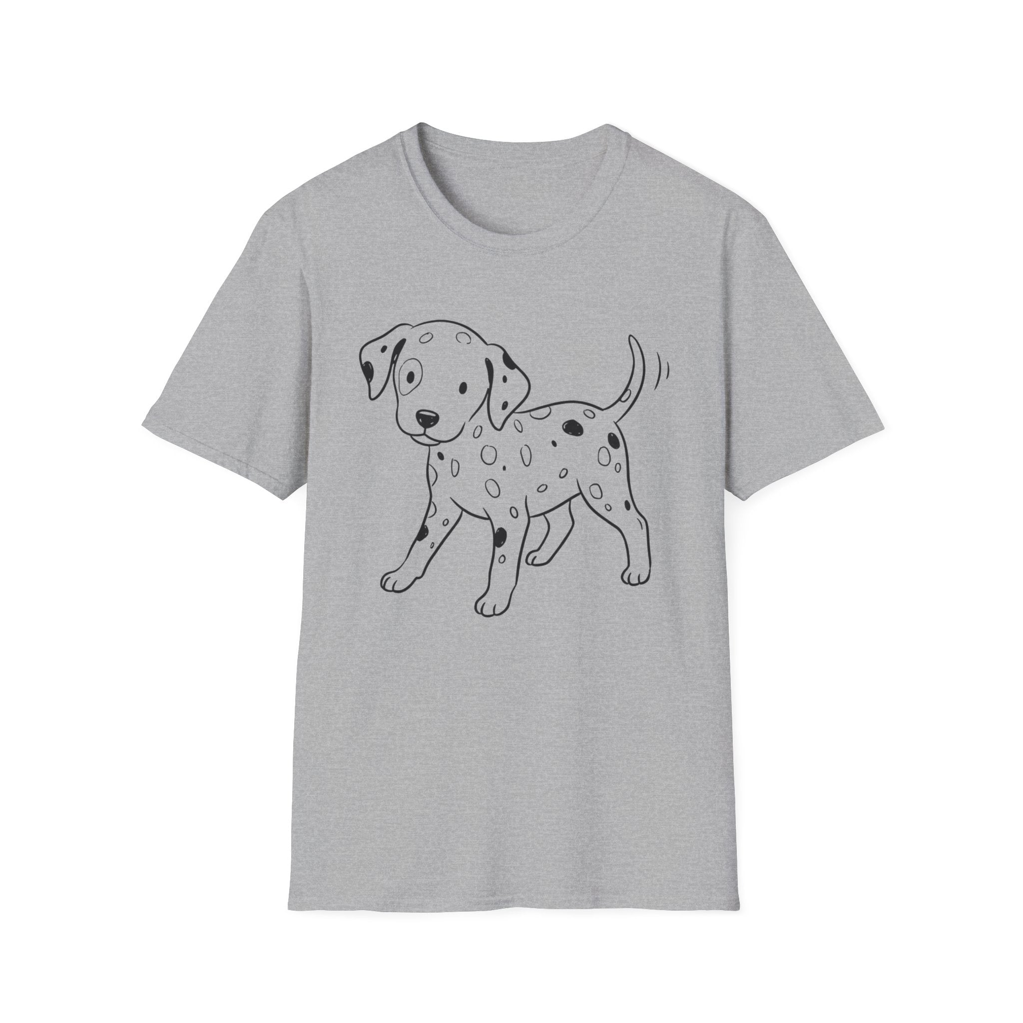 Dalmatian Puppy Line Art T-Shirt