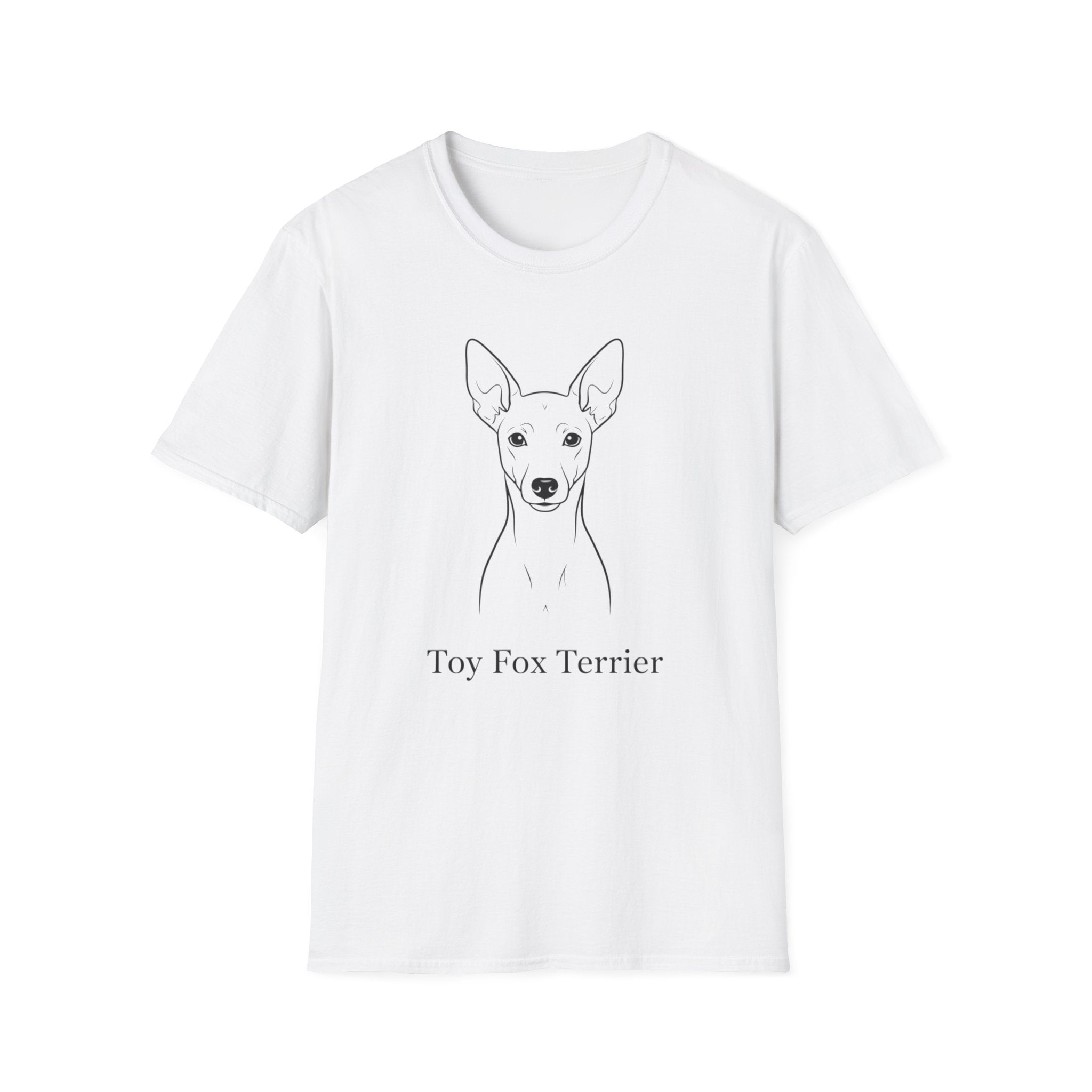 Toy Fox Terrier Line Art T-Shirt