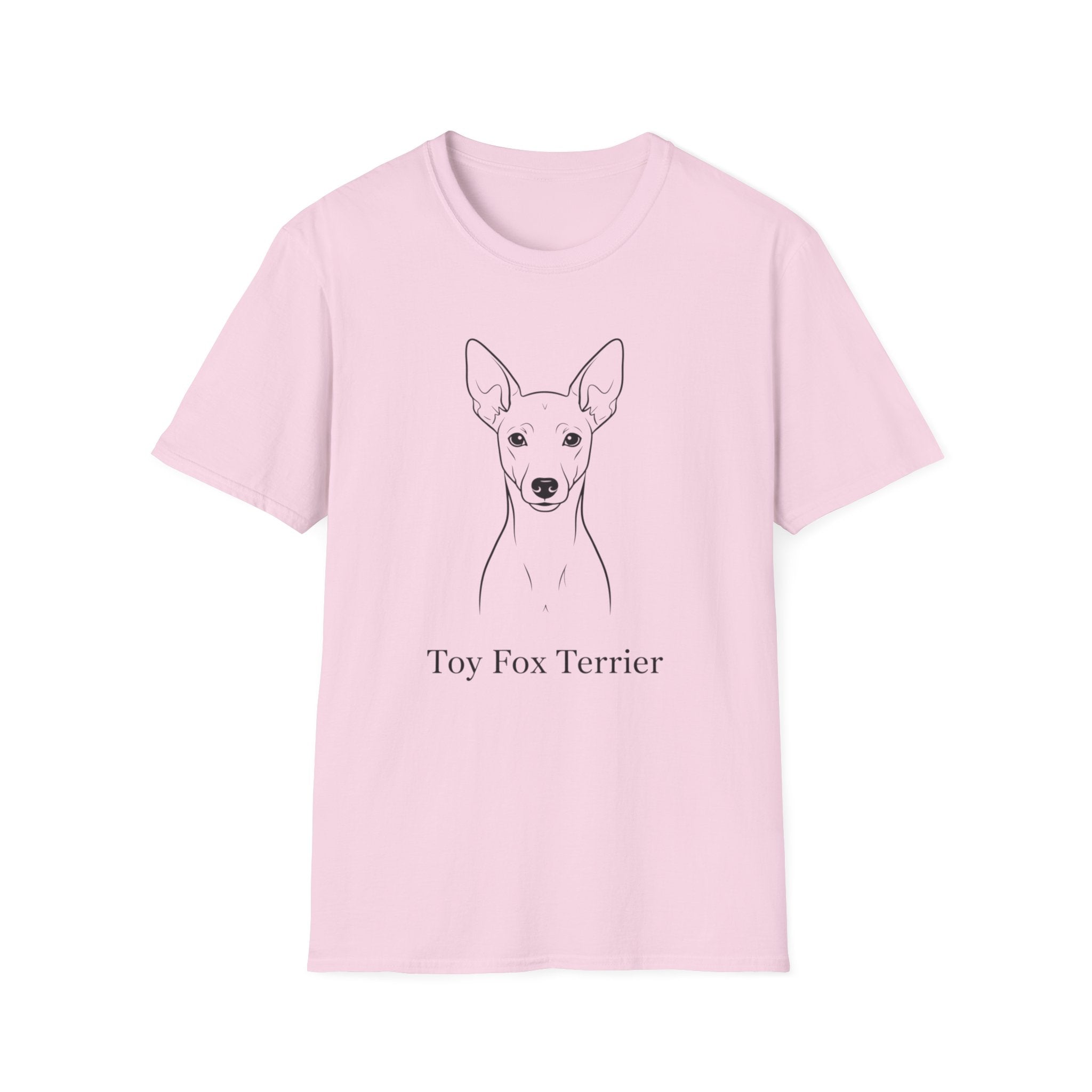 Toy Fox Terrier Line Art T-Shirt