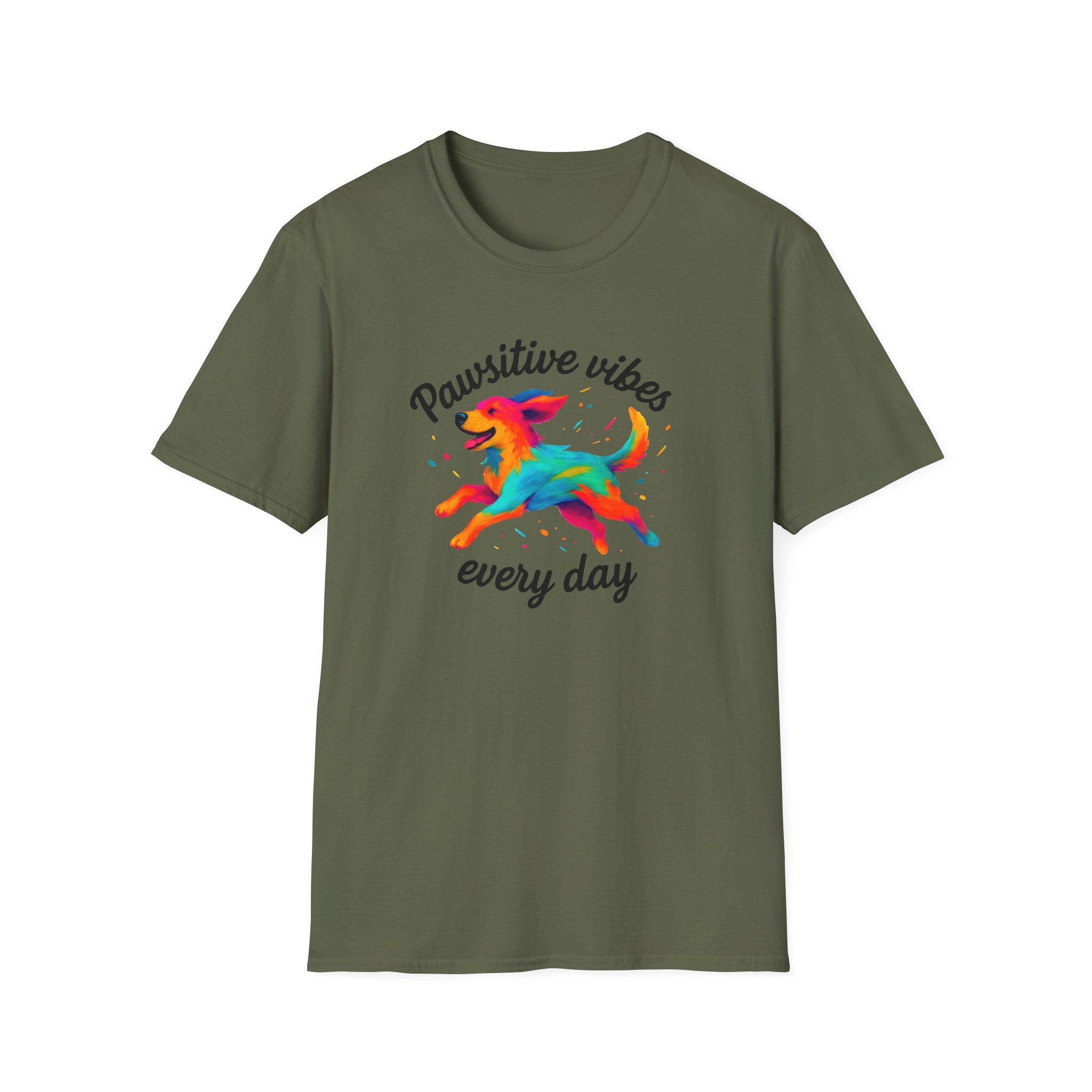Colorful Running Dog T-Shirt