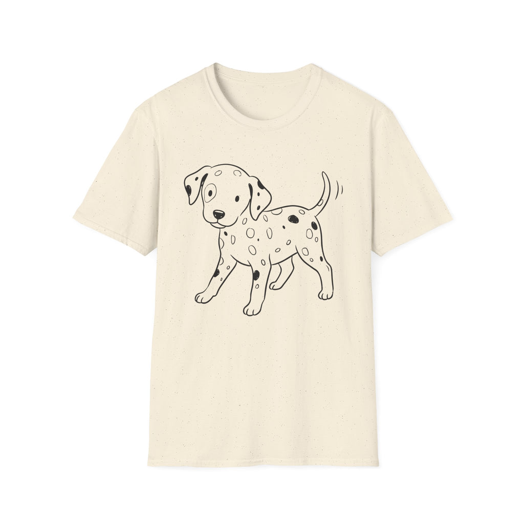 Dalmatian Puppy Line Art T-Shirt