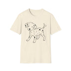 Dalmatian Puppy Line Art T-Shirt