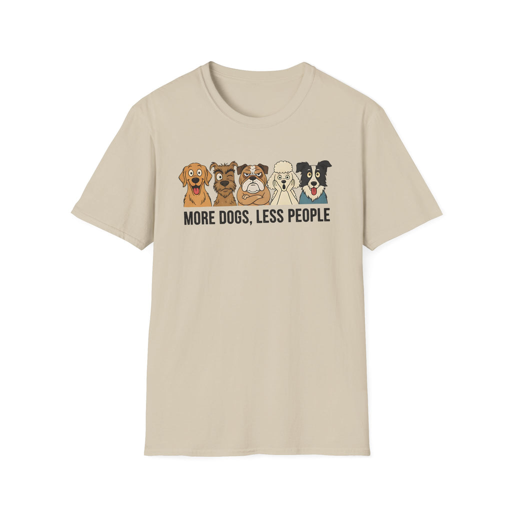 More Dogs, Less People T-Shirt