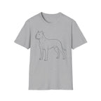 Dogo Argentino Line Art T-Shirt