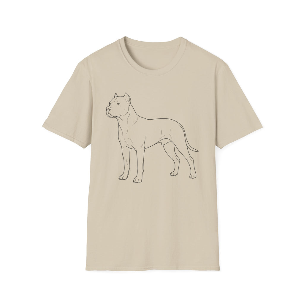 Dogo Argentino Line Art T-Shirt