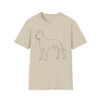 Dogo Argentino Line Art T-Shirt