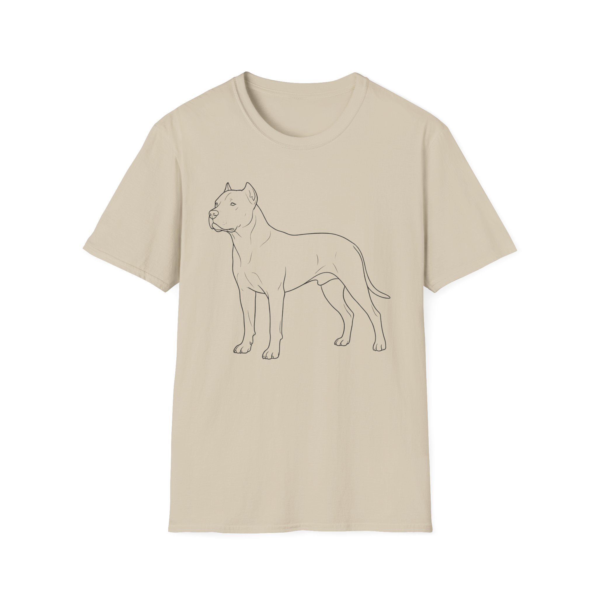 Dogo Argentino Line Art T-Shirt